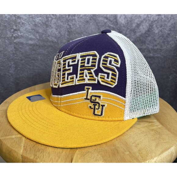 TOW LSU Tigers Mesh Snap Back Hat Cap Top of the World - Picture 2 of 10